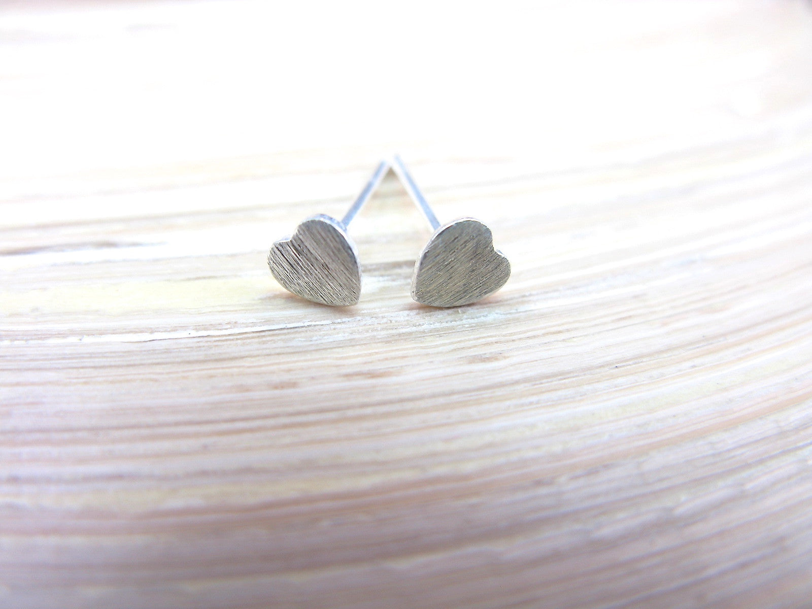 Tiny Heart 925 Sterling Silver Stud Earrings Stud Faith Owl - Faith Owl