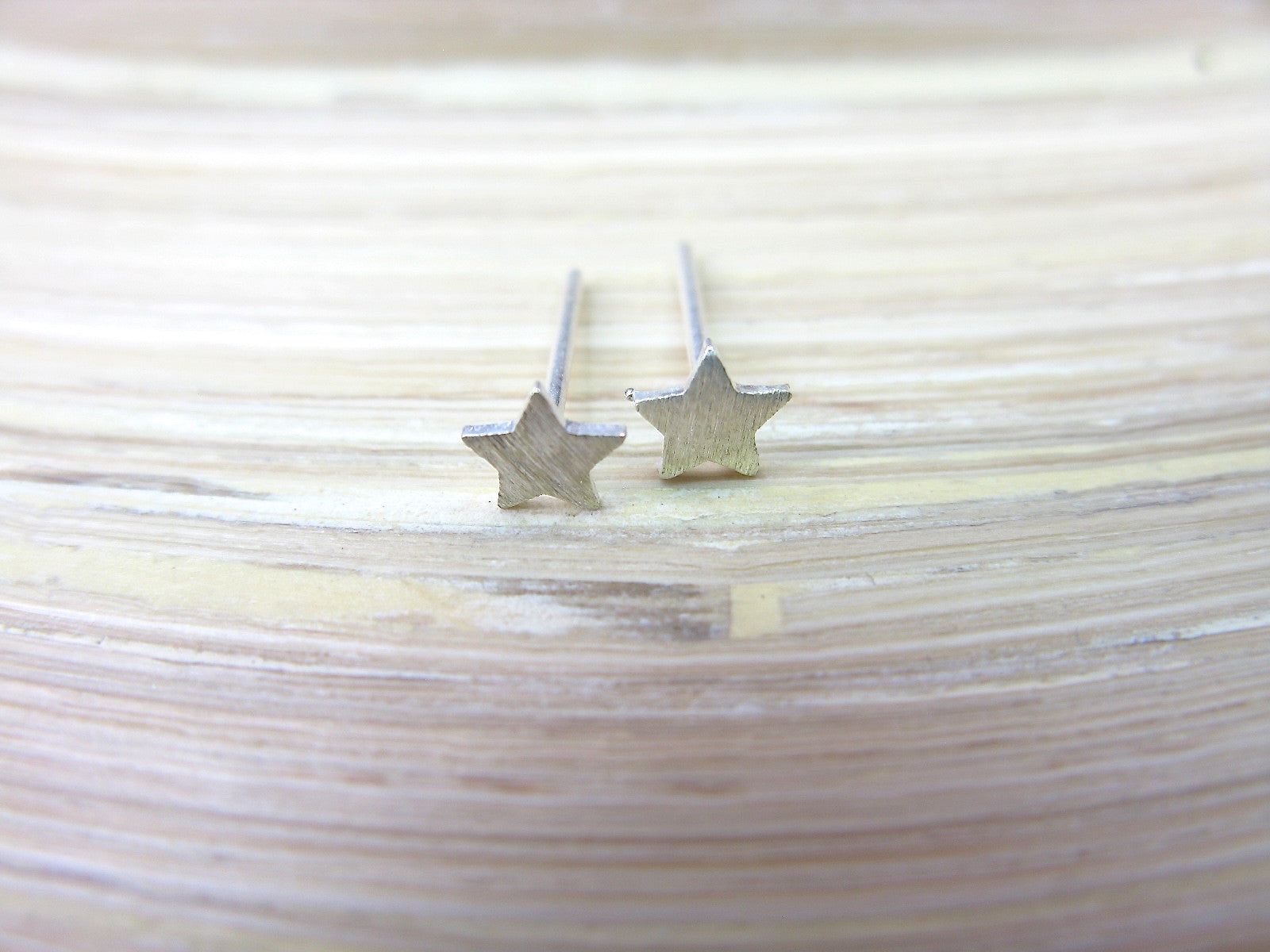 Tiny Star 925 Sterling Silver Minimalist Stud Earrings