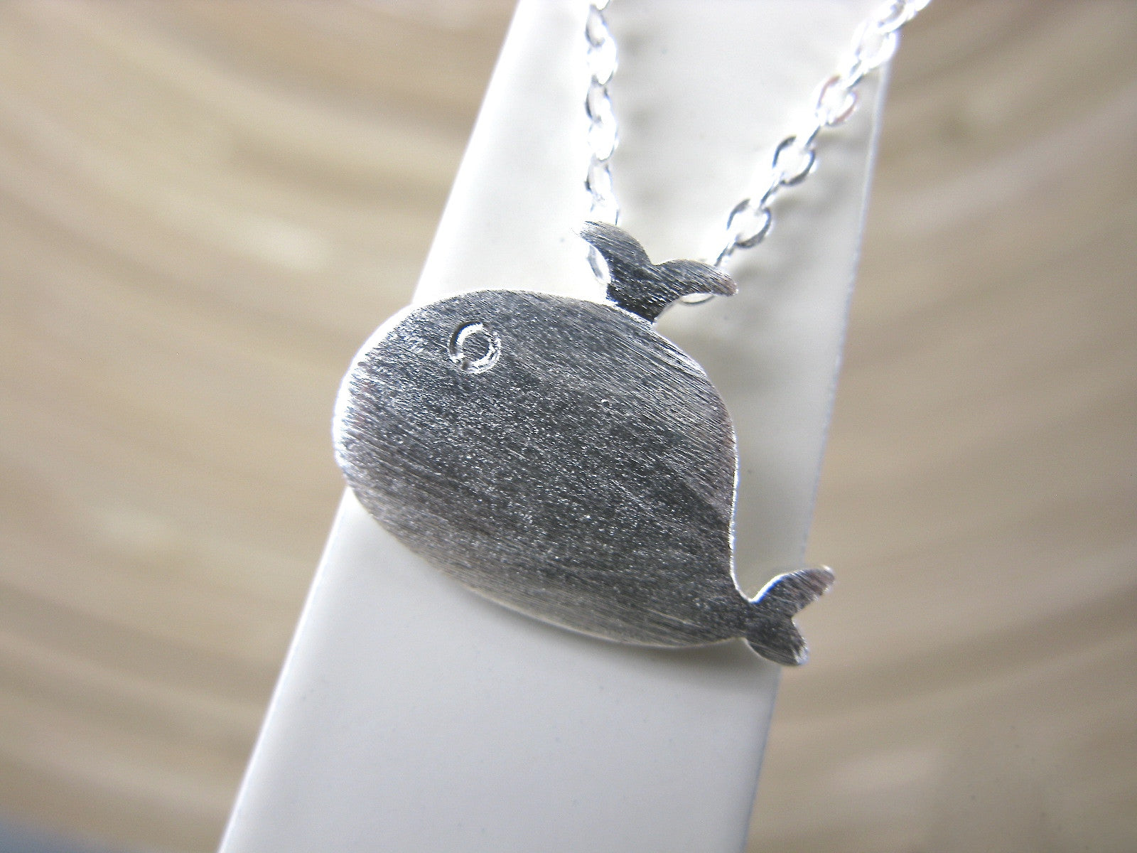 Whale Matt Look 925 Sterling Silver Chain Necklace Necklace Faith Owl - Faith Owl