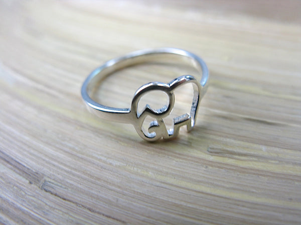 Elephant Filigree 925 Sterling Silver Ring Ring - Faith Owl