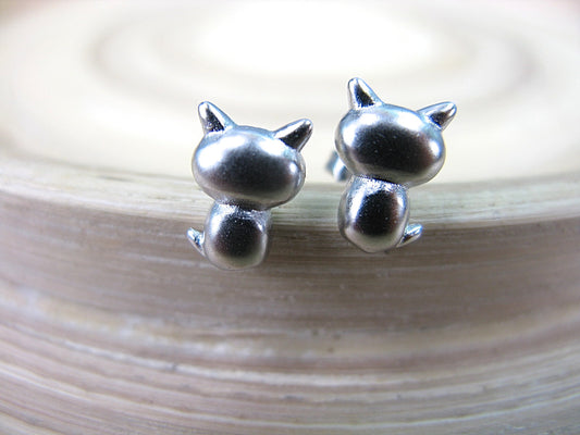 Cat 925 Sterling Silver Stud Earrings Stud - Faith Owl