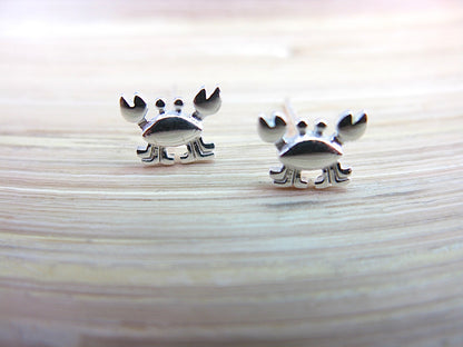 Crab 925 Sterling Silver Stud Earrings Stud - Faith Owl