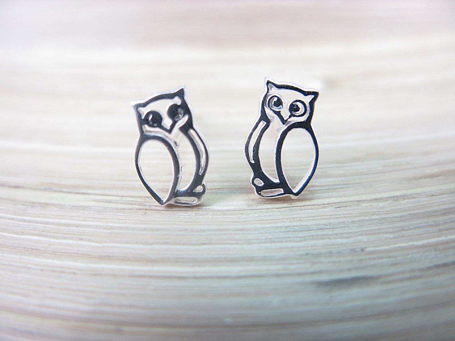 Owl Filigree 925 Sterling Silver Stud Earrings Stud Faith Owl - Faith Owl