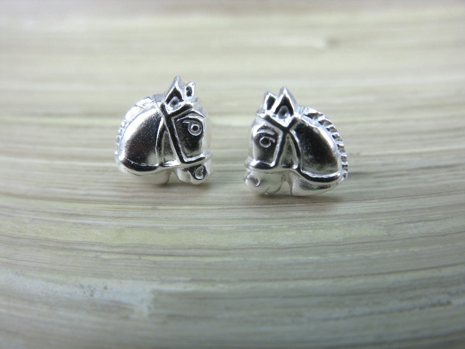 Horse Silver Stud 925 Sterling Silver Earrings Stud Faith Owl - Faith Owl