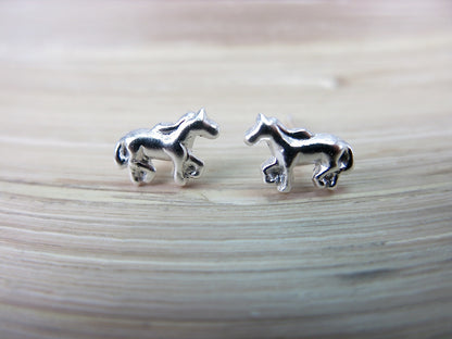 Horse 925 Sterlings Silver Stud Earrings Stud - Faith Owl