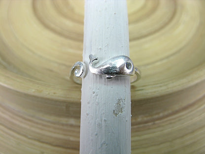 Whale Matt Look 925 Sterling Silver Ring Ring Faith Owl - Faith Owl