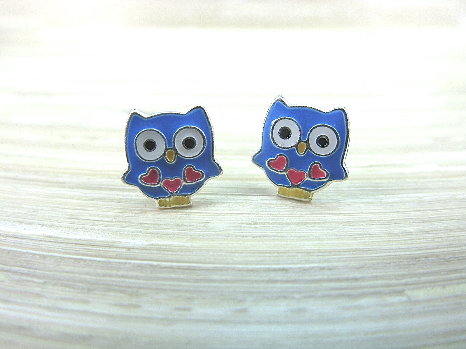 Owl 925 Sterling Silver Stud Earrings Stud Faith Owl - Faith Owl