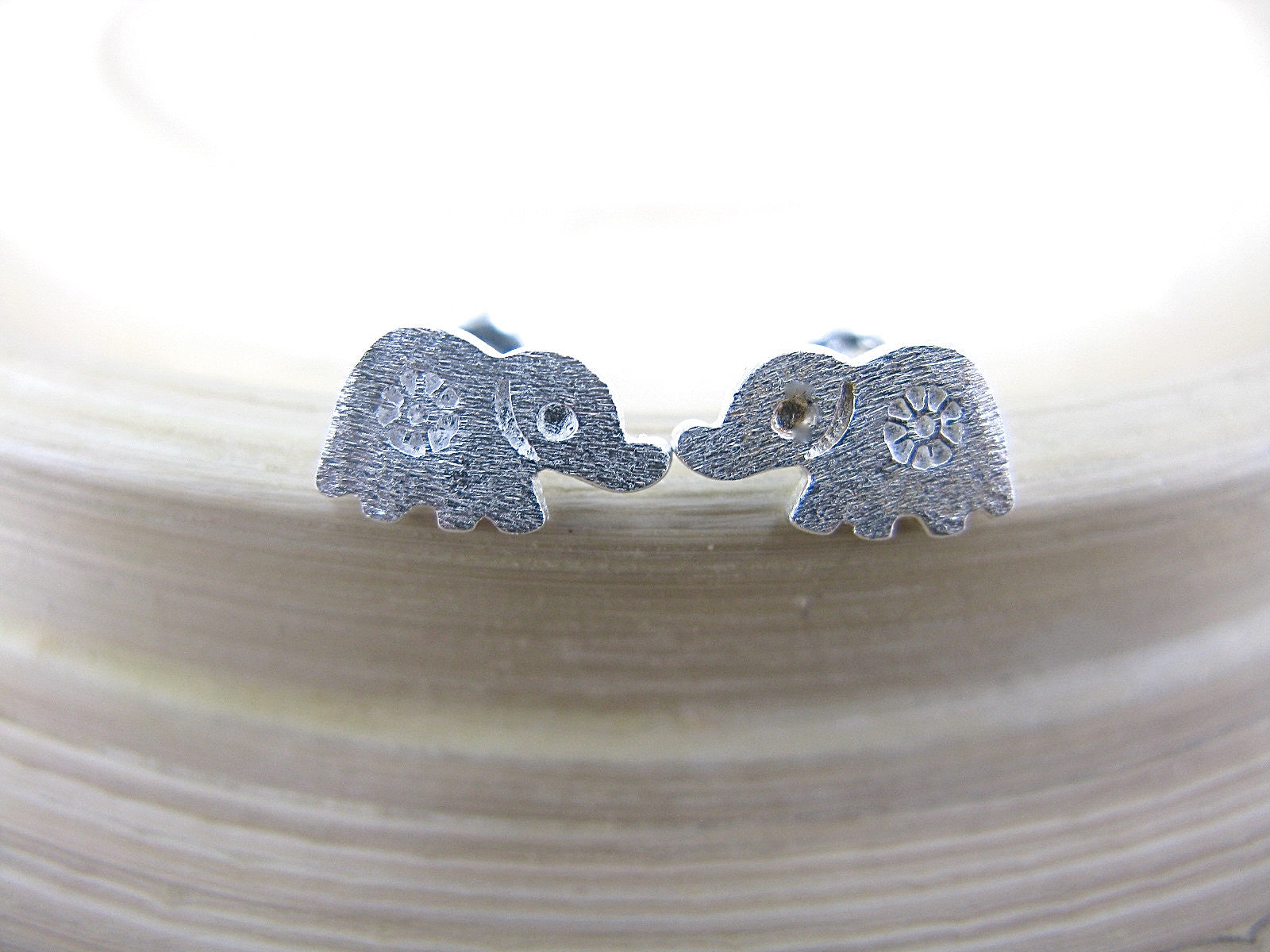 Elephatn 925 Sterling Silver Stud Earrings Stud - Faith Owl