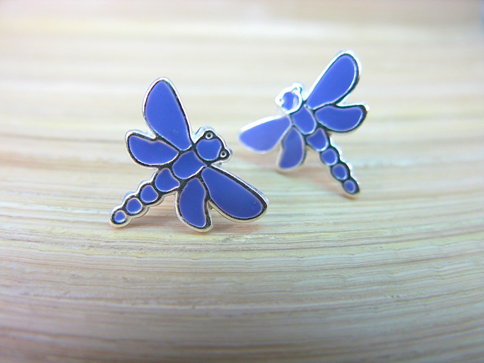 Dragonfly 925 Sterling Silver Stud Earrings Stud - Faith Owl