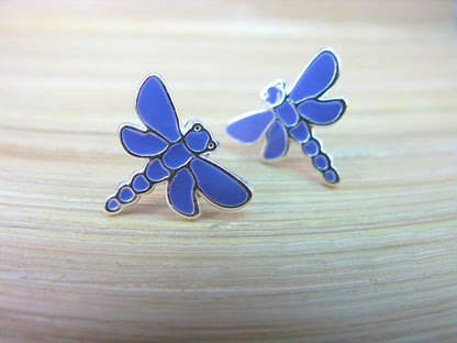 Dragonfly 925 Sterling Silver Stud Earrings Stud - Faith Owl