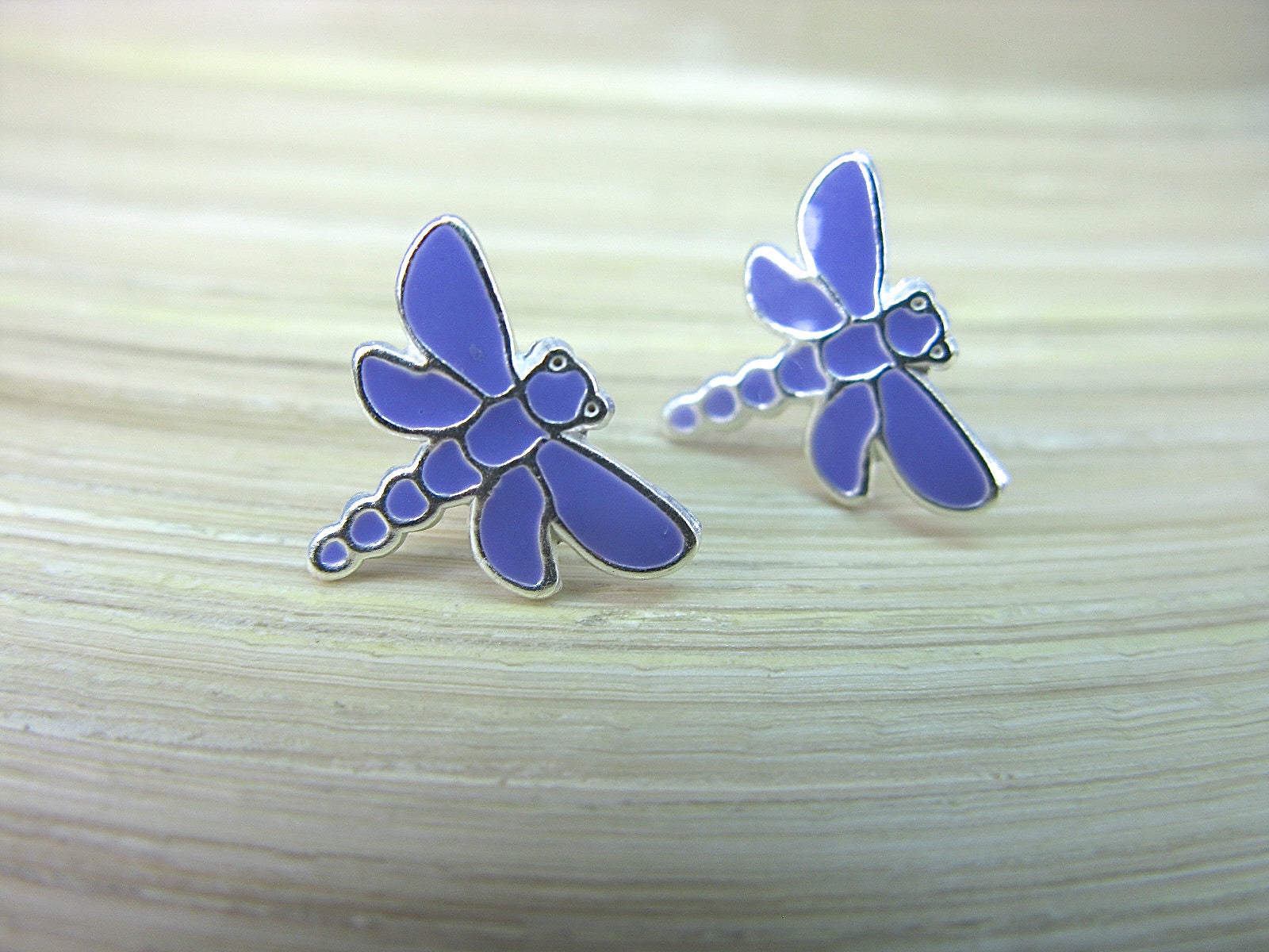 Dragonfly 925 Sterling Silver Stud Earrings Stud - Faith Owl