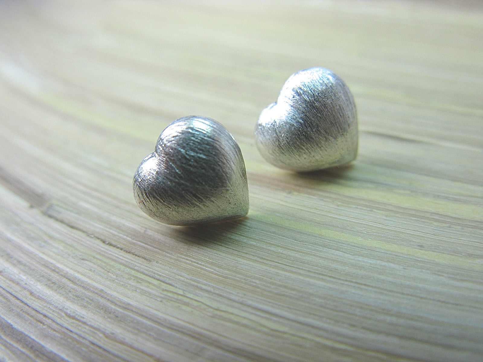 Heart 925 Sterling Silver Stud Earrings Stud - Faith Owl
