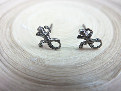 Gecko Stud Earrings 925 Sterling Silver Stud Faith Owl - Faith Owl