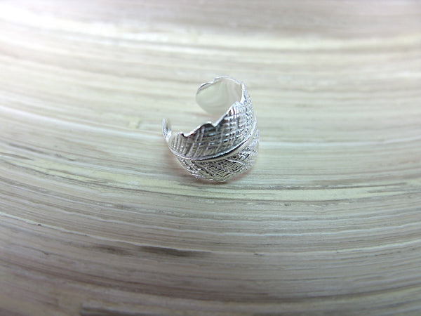 Leaf 925 Sterling Silver Ear Cuff Earrings Faith Owl - Faith Owl