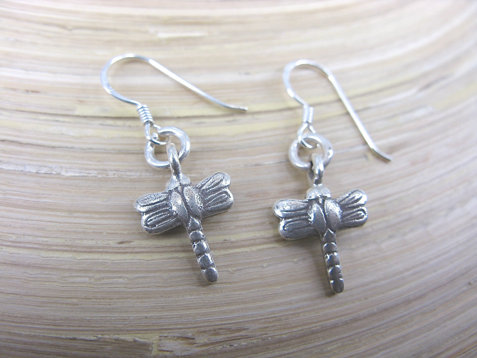 Dragonfly Tribal Dangle 925 Sterling Silver Earrings Earrings - Faith Owl