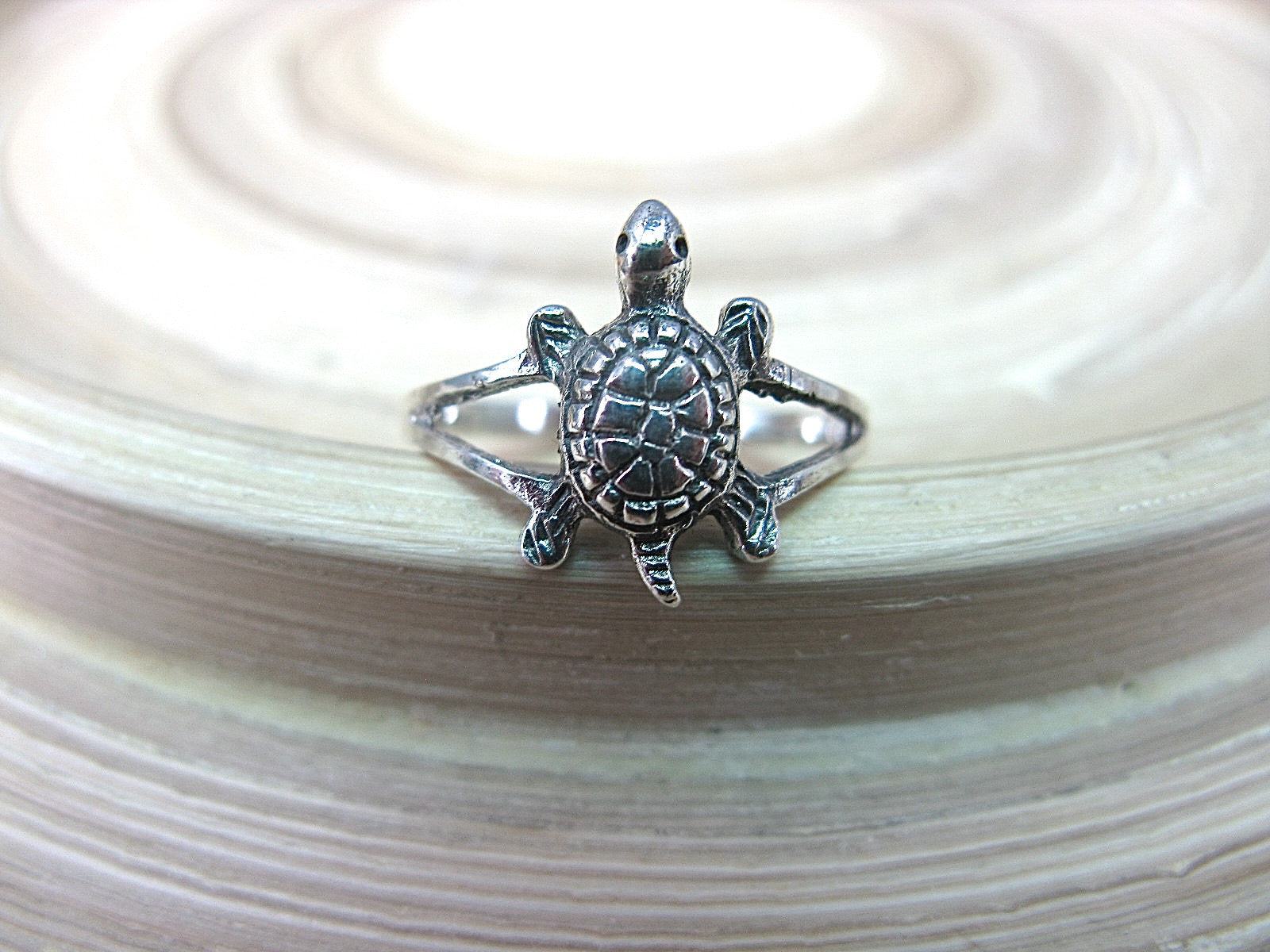 Turtle Ring in 925 Sterling Silver