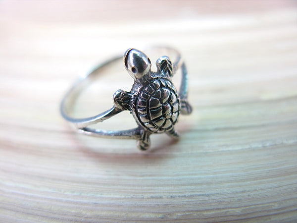 Turtle Ring in 925 Sterling Silver Ring Faith Owl - Faith Owl