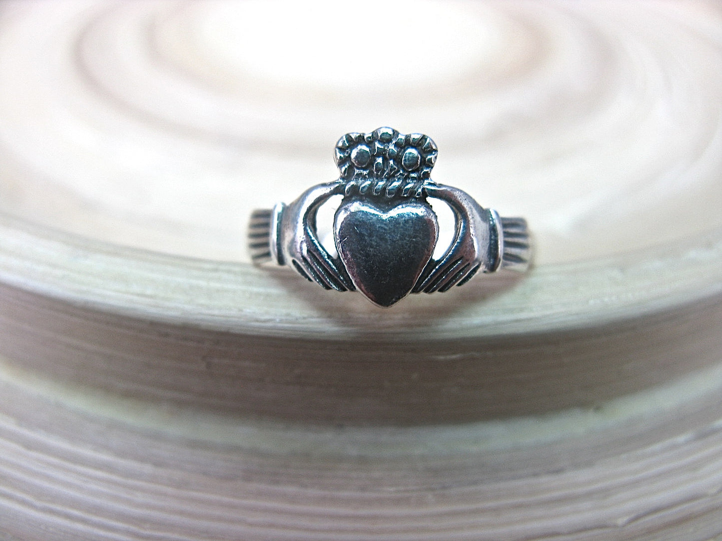 Claddagh Ring in 925 Sterling Silver Ring - Faith Owl