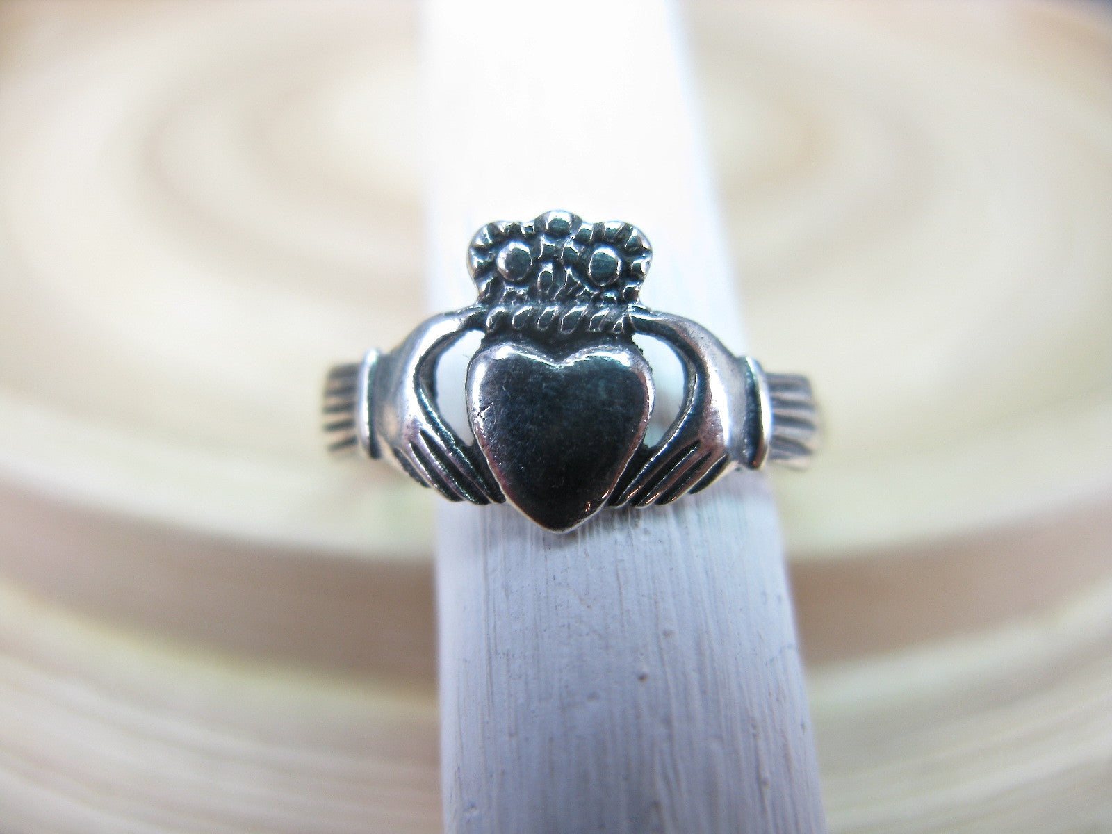 Claddagh Ring in 925 Sterling Silver Ring - Faith Owl