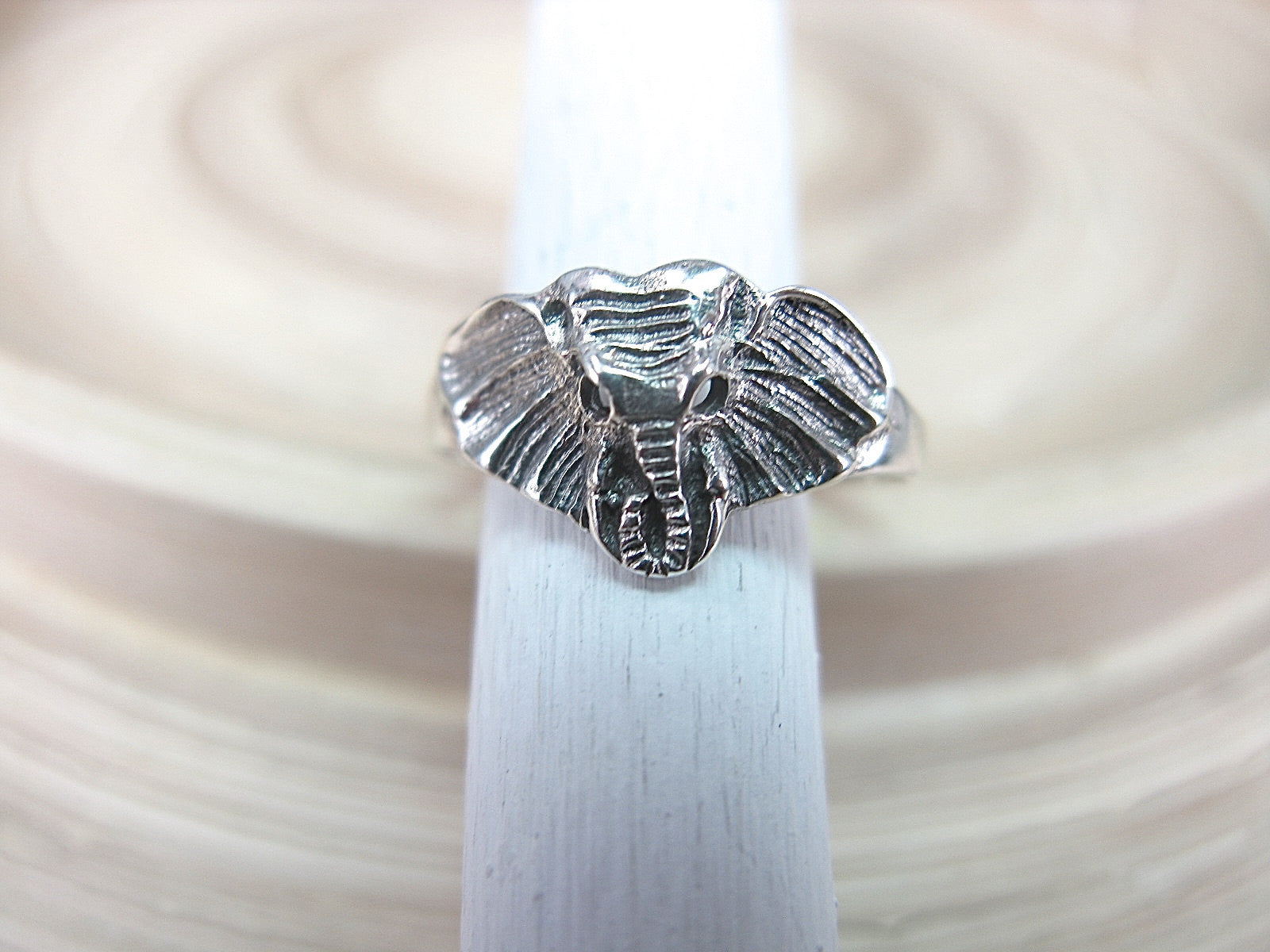 Elephant Ring in 925 Sterling Silver Ring - Faith Owl
