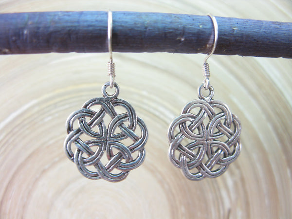 Celtic Knot Filigree Oxidized Dangle 925 Sterling Silver Earrings Earrings - Faith Owl
