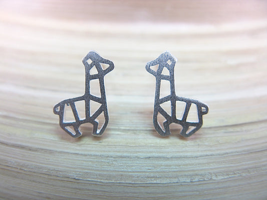Alpaca Filigree Stud Earrings in 925 Sterling Silver Stud - Faith Owl
