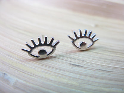 Eye Stud Earrings in 925 Sterling Silver Stud - Faith Owl