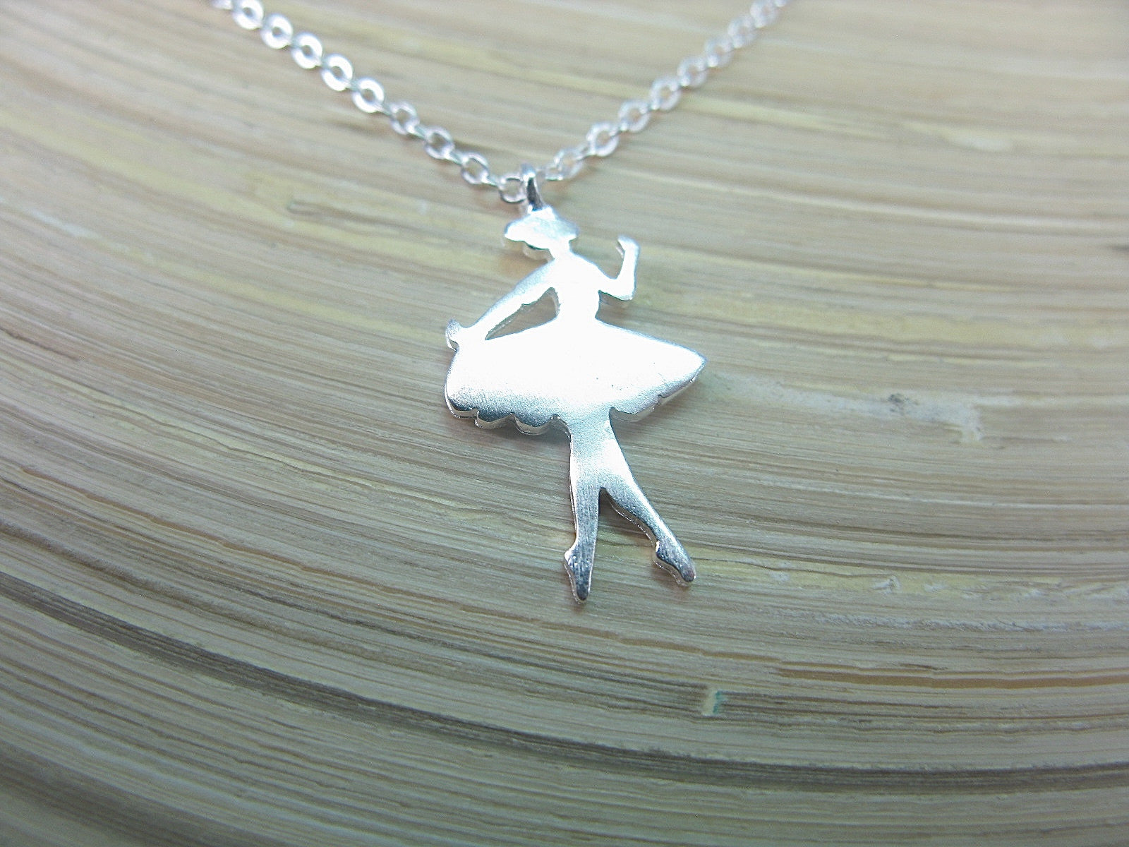 Ballet Dancer Necklace in 925 Sterling Silver Necklace - Faith Owl