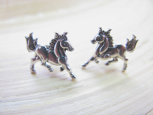 Unicorn 925 Sterling Silver Stud Earrings