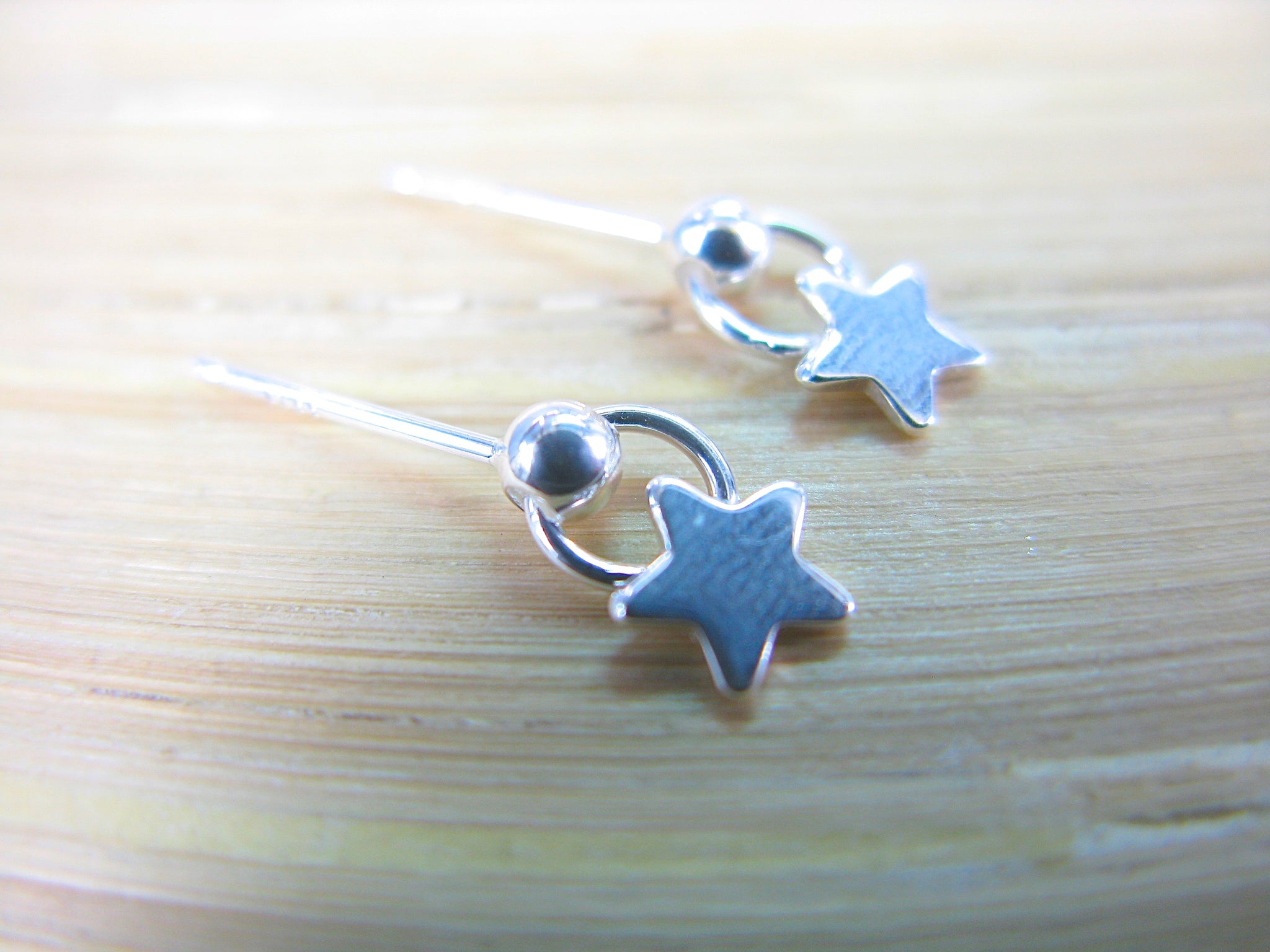 Star Stud Earrings in 925 Sterling Silver