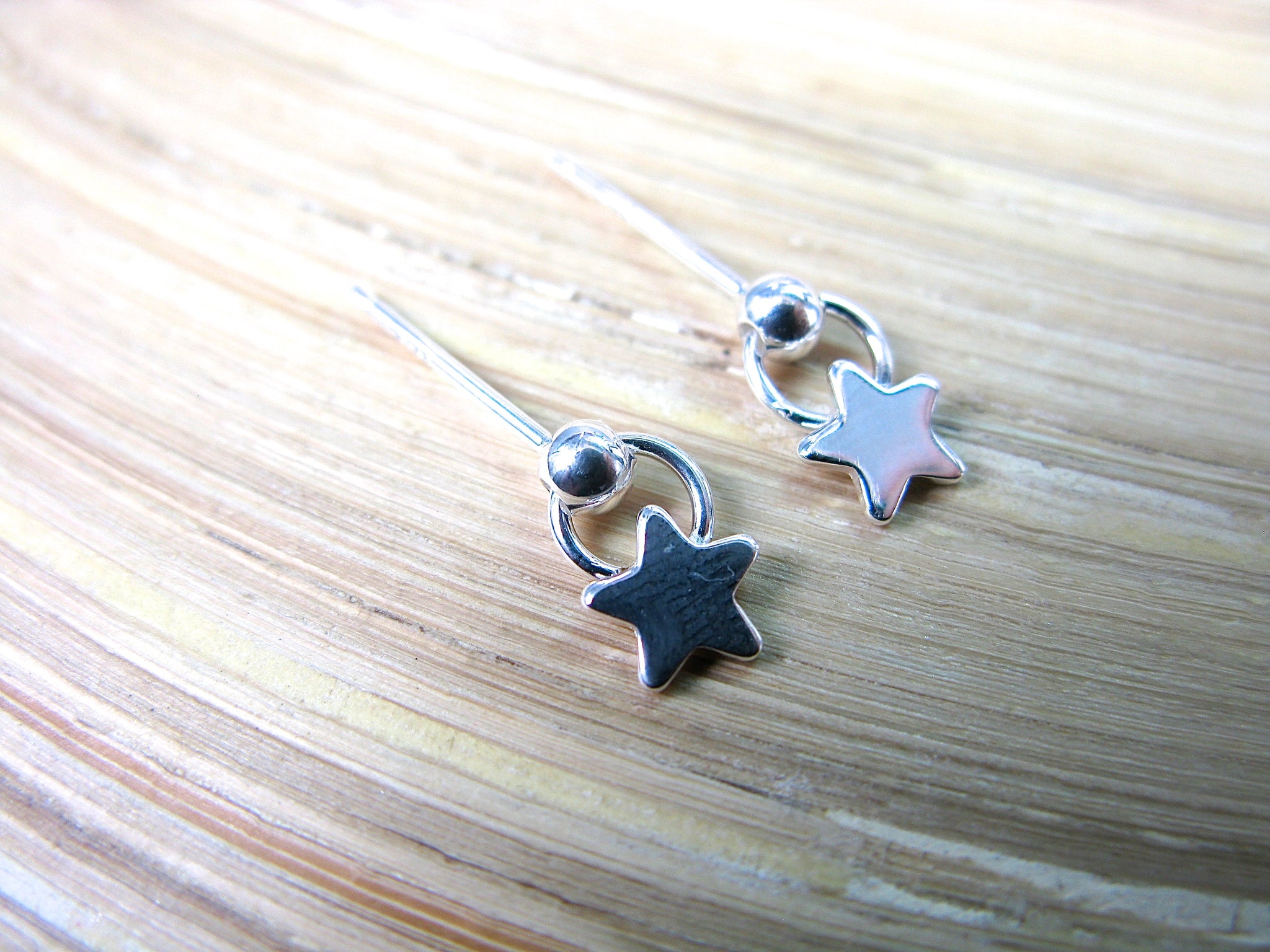 Star Stud Earrings in 925 Sterling Silver