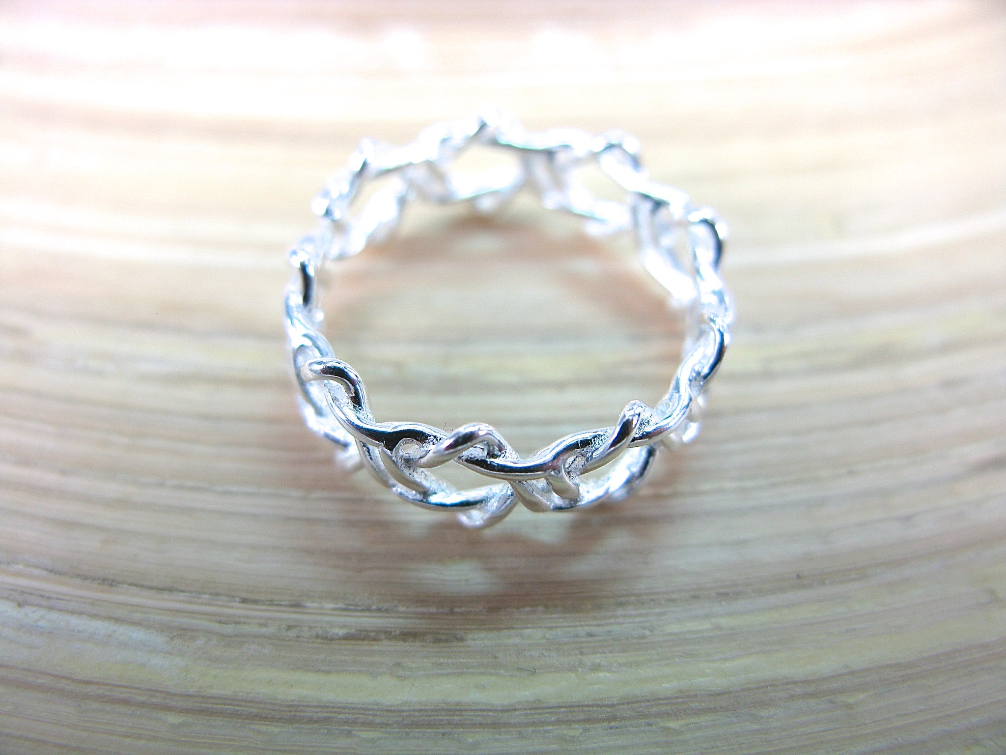 Star Filigree Eternity Ring in 925 Sterling Silver