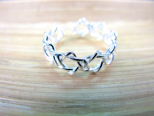 Star Filigree Eternity Ring in 925 Sterling Silver