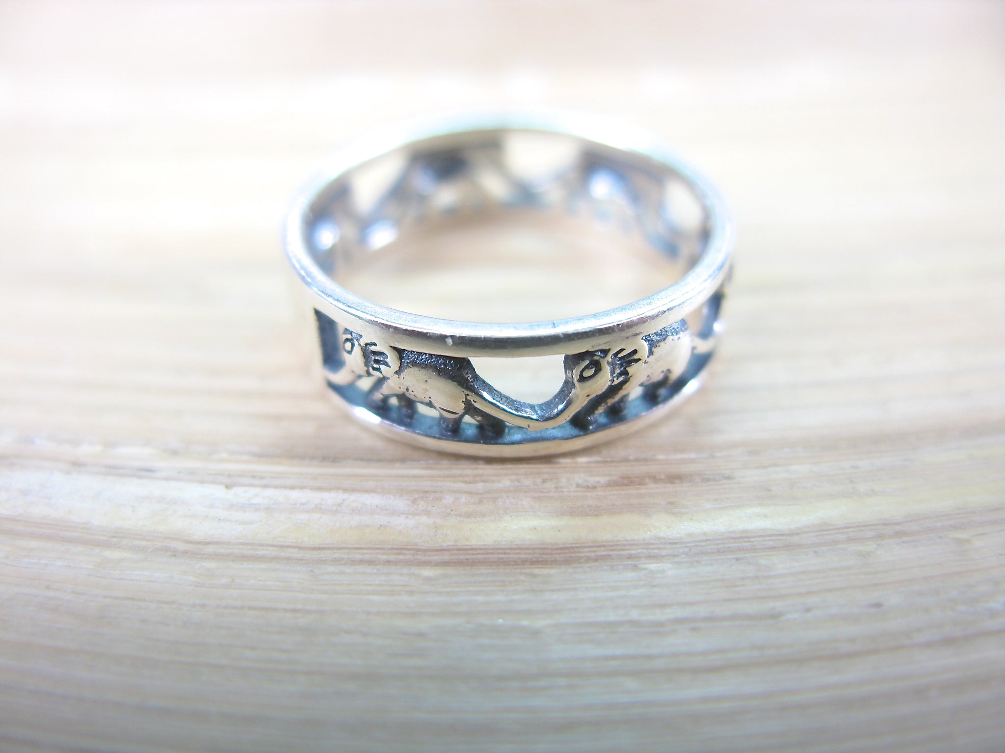 Elephant Filigree Ring in 925 Sterling Silver