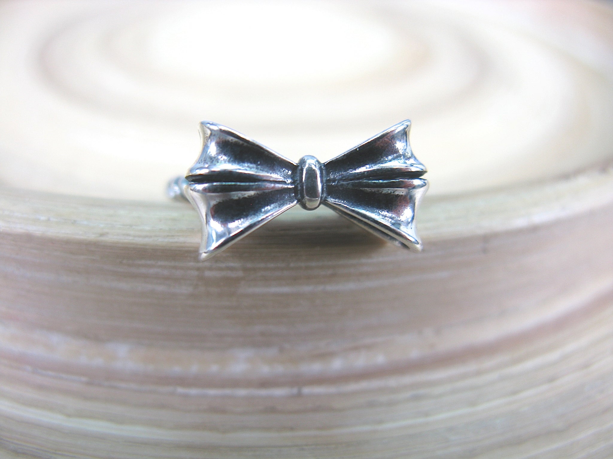 Ribbon Bow 925 Sterling Silver Ring