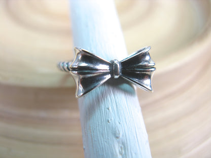 Ribbon Bow 925 Sterling Silver Ring