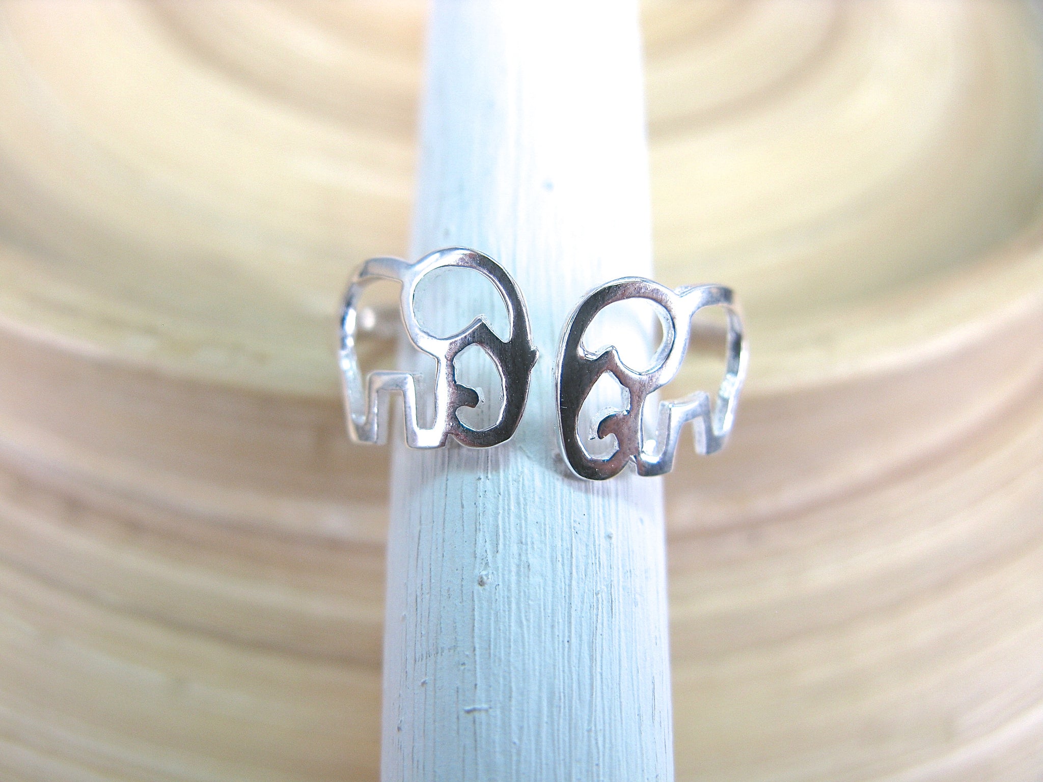 Elephant Filigree Ring in 925 Sterling Silver