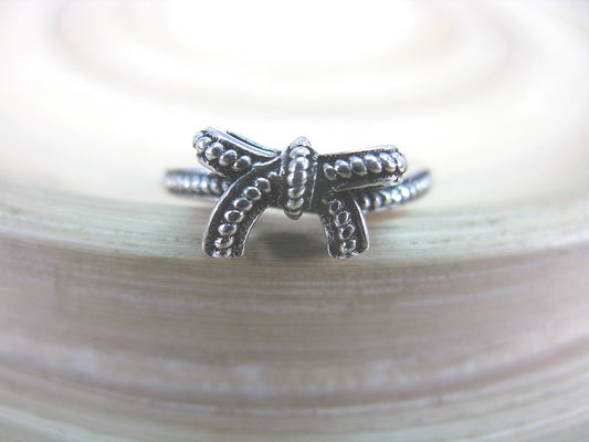 Ribbon Bow 925 Sterling Silver Ring