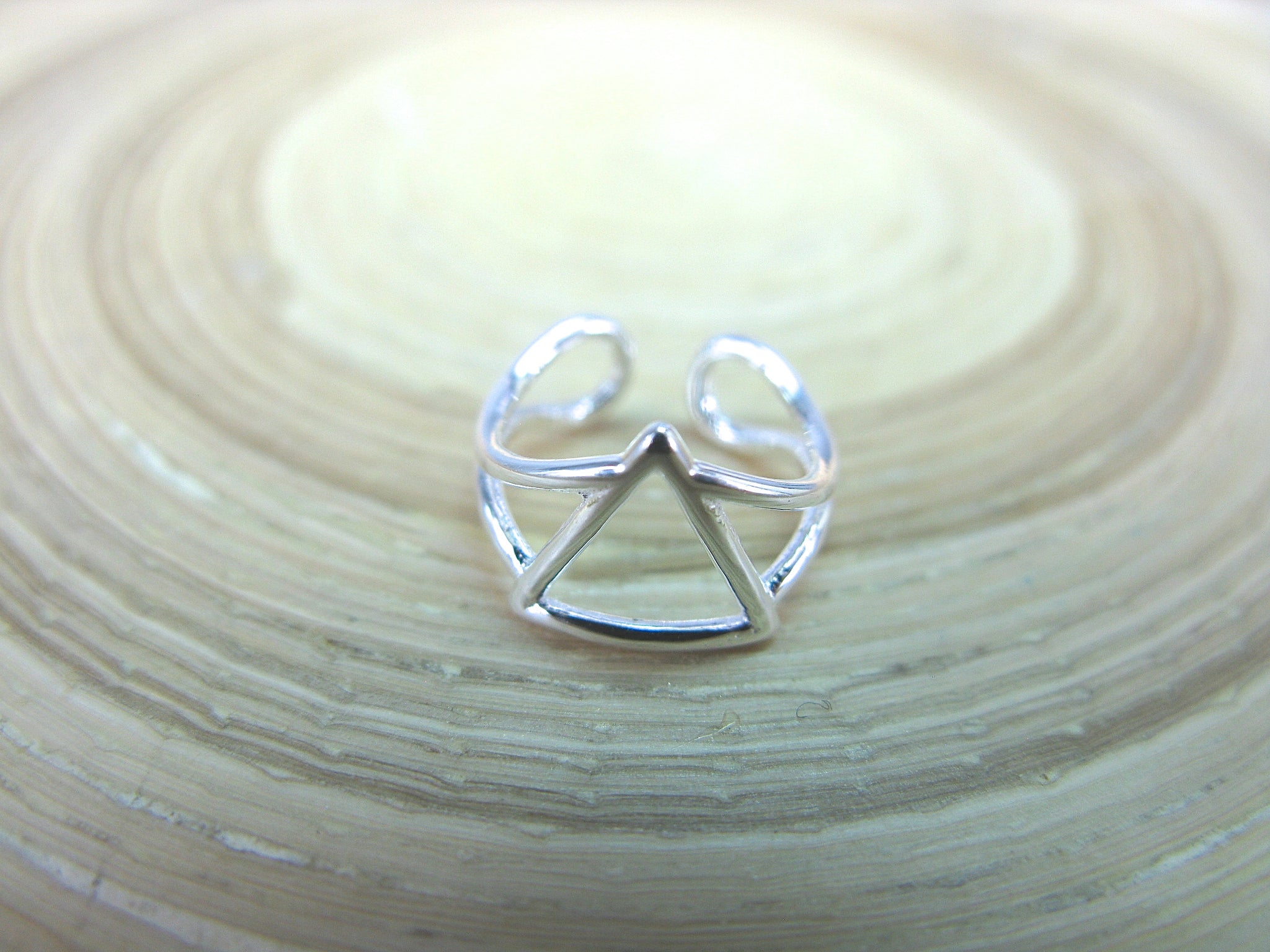 Triangle Geometric 925 Sterling Silver Ear Cuff