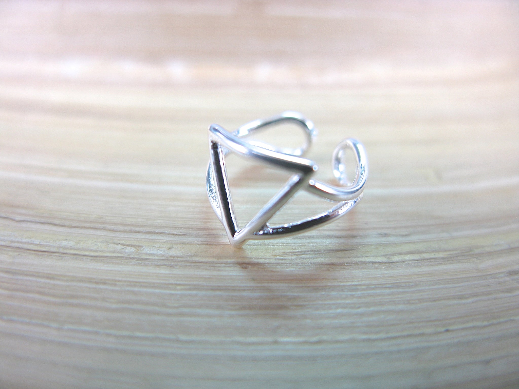 Triangle Geometric 925 Sterling Silver Ear Cuff
