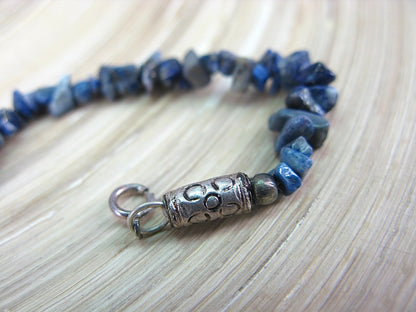 Lapis Lazuli Tribal Oxidized 925 Sterling Silver Bracelet Bracelet Faith Owl - Faith Owl