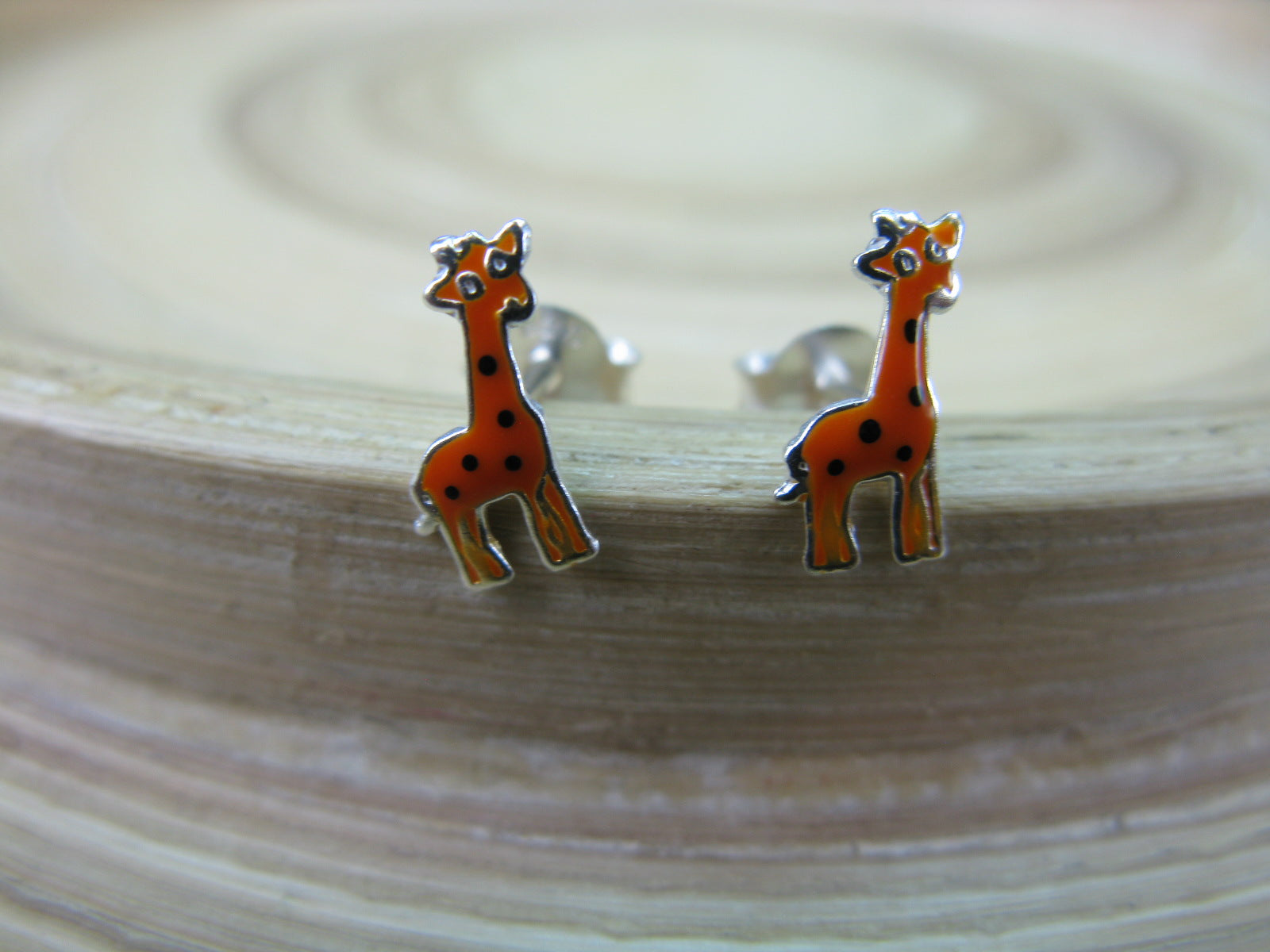 Giraffe 925 Sterling Silver Stud Earrings