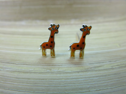 Giraffe 925 Sterling Silver Stud Earrings