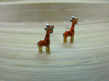 Giraffe 925 Sterling Silver Stud Earrings