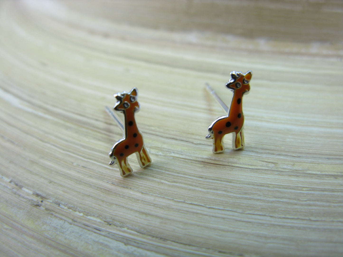 Giraffe 925 Sterling Silver Stud Earrings