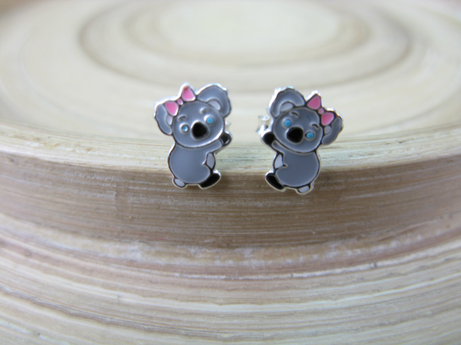Koala 925 Sterling Silver Stud Earrings