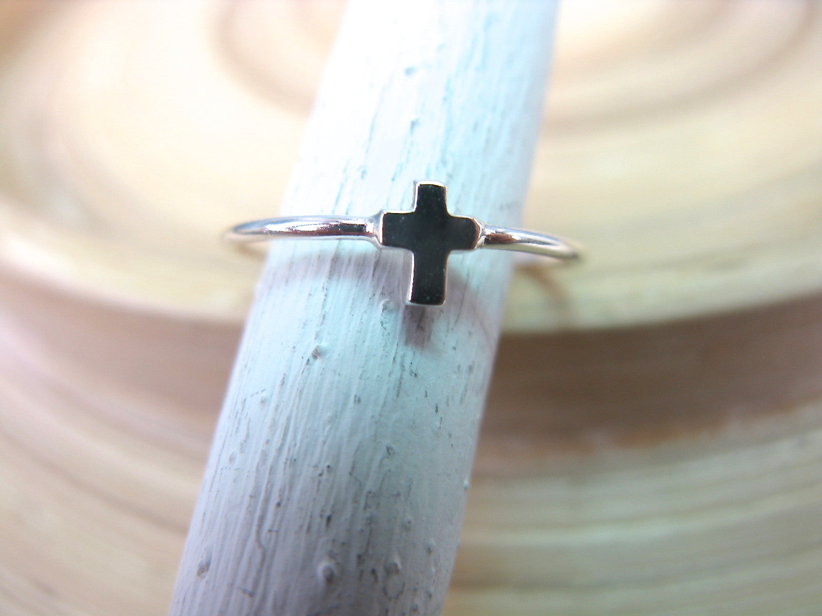 Cross Religious Faith 925 Sterling Silver Ring Ring - Faith Owl