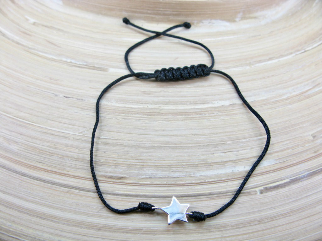 Star 925 Sterling Silver Adjustable String Bracelet