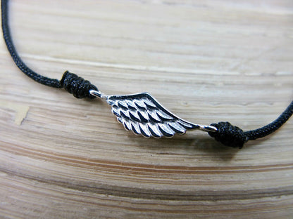 Wing 925 Sterling Silver Adjustable String Bracelet