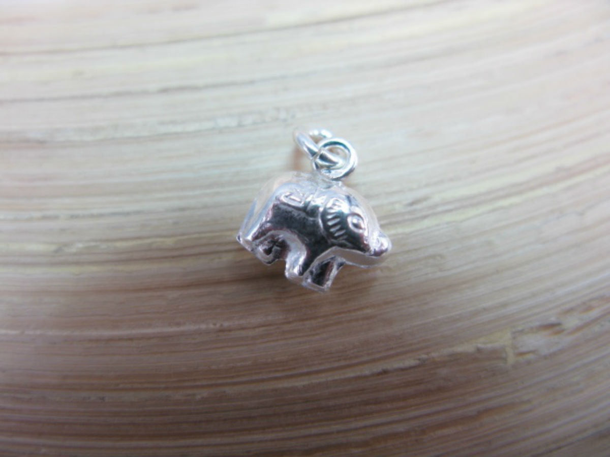 Small Elephant 925 Sterling Silver Pendant